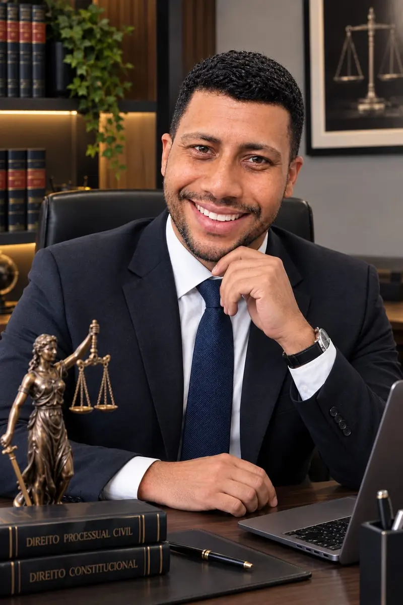 Fernando Henrique, advogado previdenciário, no escritório